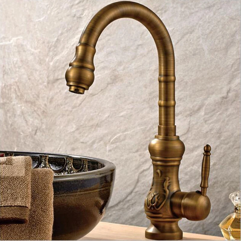 Commercial Kitchen Mixer Tap - Évier de cuisine en bronze noir,