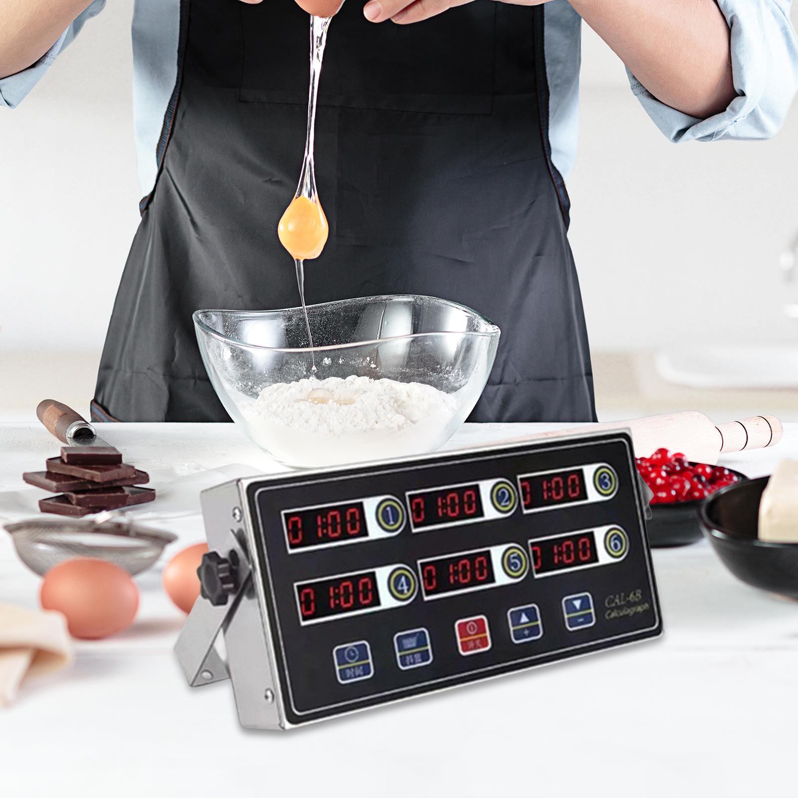 Commercial Kitchen Set - Minuteur de cuisine LED multicanal programmable,