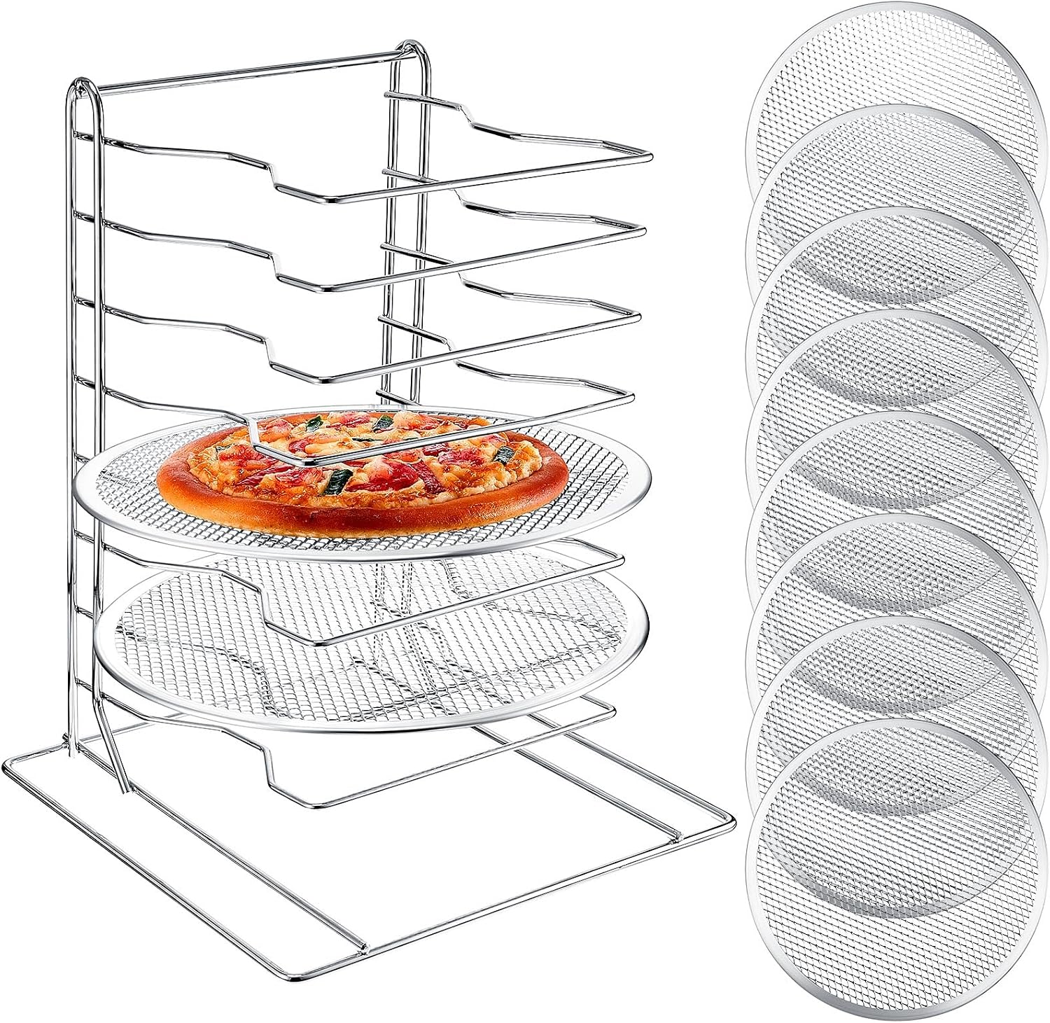 Commercial Kitchen Set - Étagère à pizza à 8 niveaux