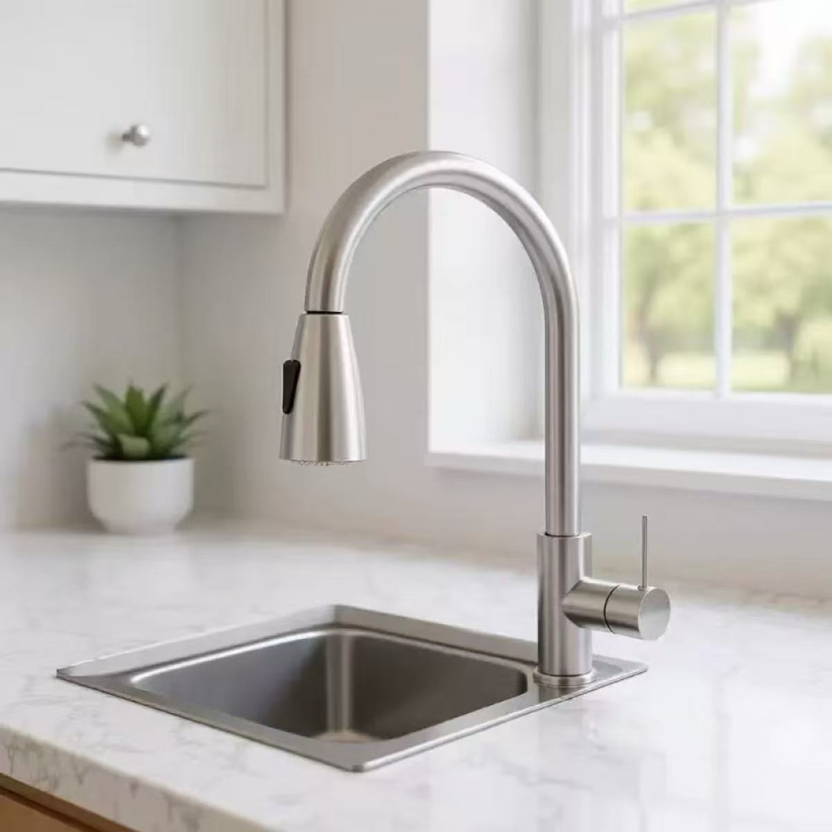 Commercial Kitchen Mixer Tap - Robinet de cuisine monotrou avec douchette