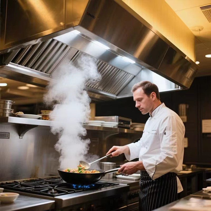 Commercial Kitchen Exhaust Cleaning - Hotte d'extraction professionnelle en acier inoxydable
