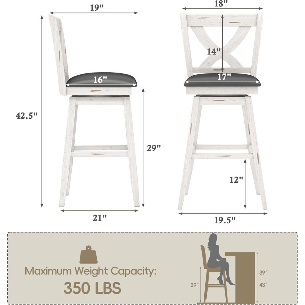 Ensemble de 2 tabourets de bar - Commercial Kitchen Set avis et prix