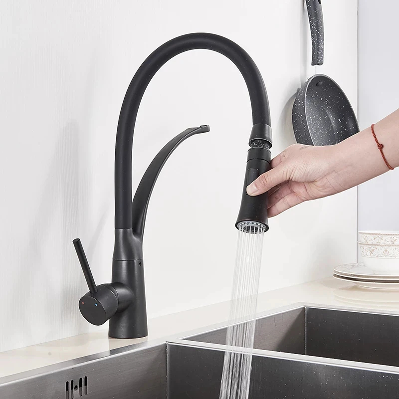 Robinet de cuisine noir extrac - Commercial Kitchen Mixer Tap avis et prix
