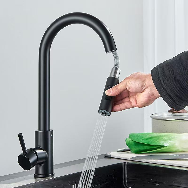 Robinet de cuisine noir et arg - Commercial Kitchen Mixer Tap avis et prix