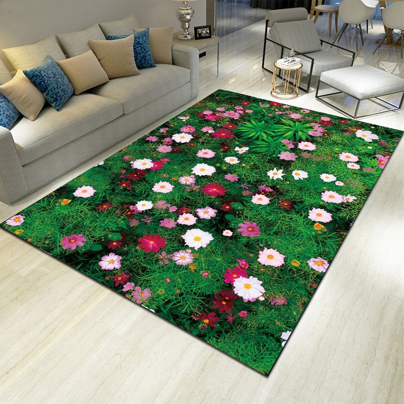 Tapis imprimé floral paysager, - Commercial Kitchen Floor avis et prix