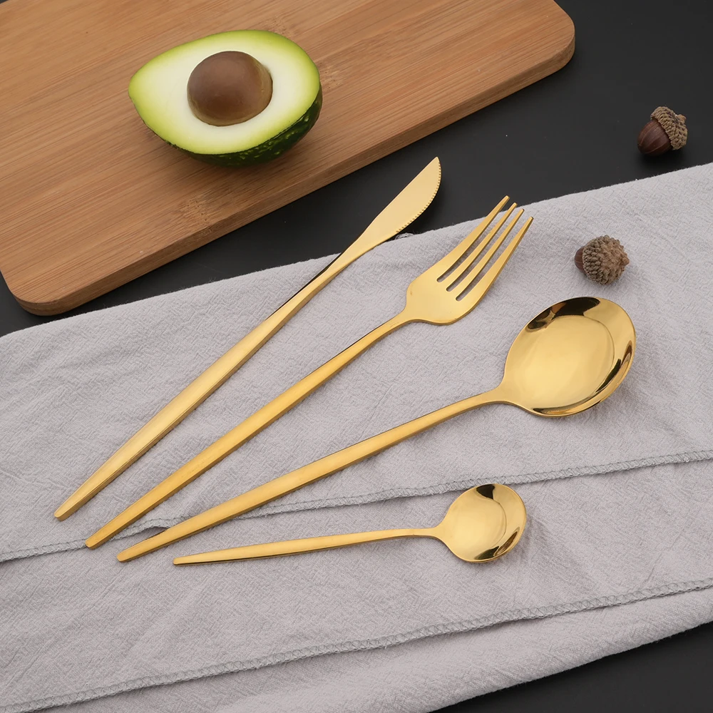 16 pièces vert or vaisselle en - Commercial Kitchen Knife Set avis et prix