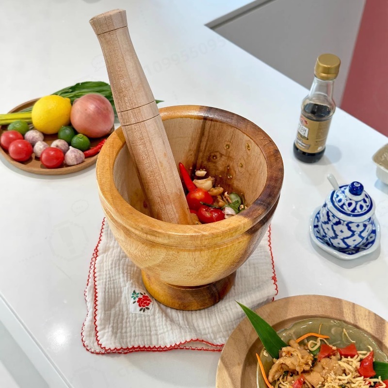 Mortier et pilon en bois d'aca - Commercial Kitchen Set avis et prix