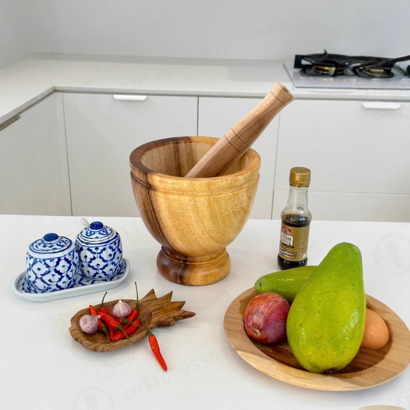 Mortier et pilon en bois d'aca - Commercial Kitchen Set avis et prix