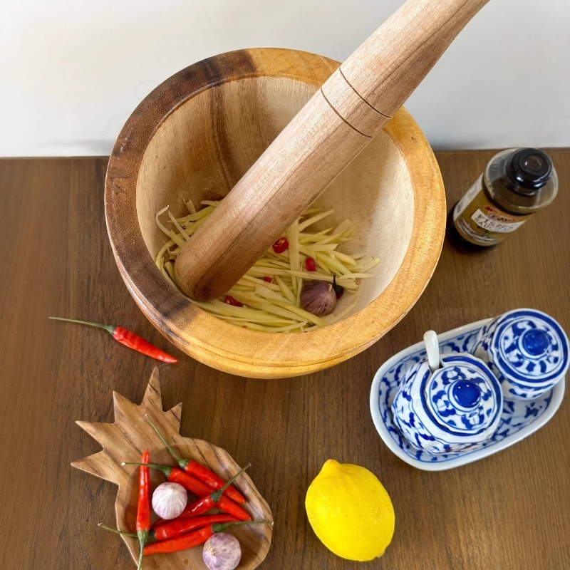 Mortier et pilon en bois d'aca - Commercial Kitchen Set avis et prix