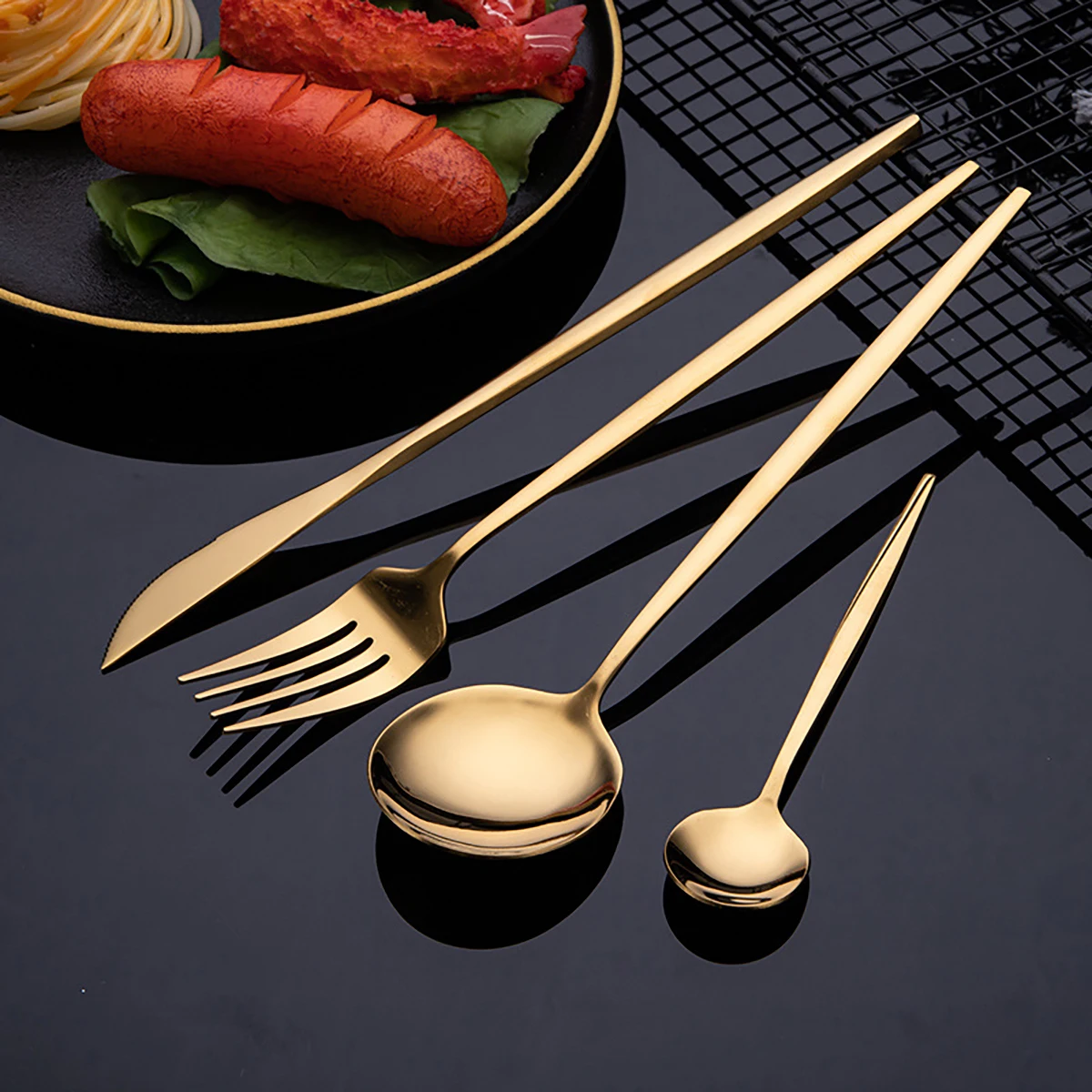 16 pièces vaisselle en or ense - Commercial Kitchen Knife Set avis et prix
