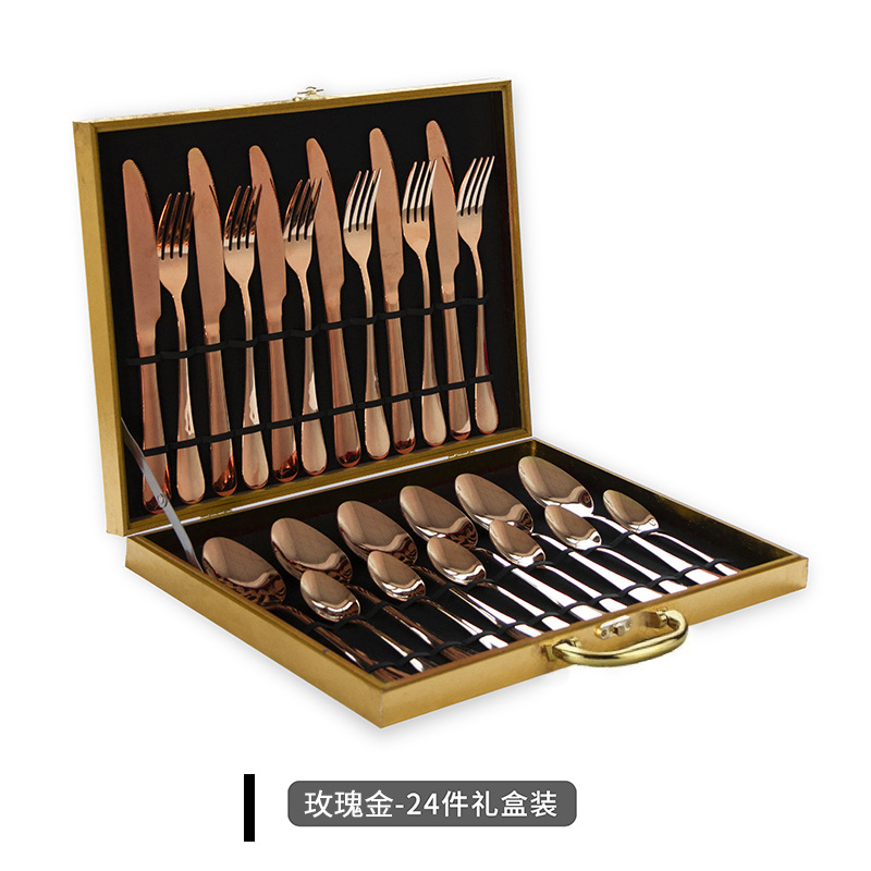 24 pièces en acier inoxydable  - Commercial Kitchen Knife Set avis et prix